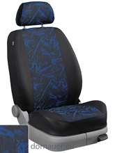 Passform-Sitzbezug Dessin Blues blau    