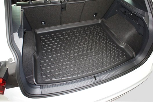 Premium Kofferraumwanne für VW Tiguan II 4.2016- / für Modelle MIT Varioboden in OBERER Position