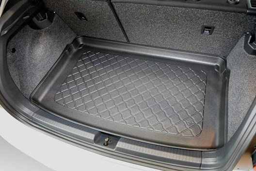 LITE Kofferraumwanne für VW Polo VI 2G (AW) 9.2017- / für Modelle mit Varioboden auf HÖCHSTER Ebene