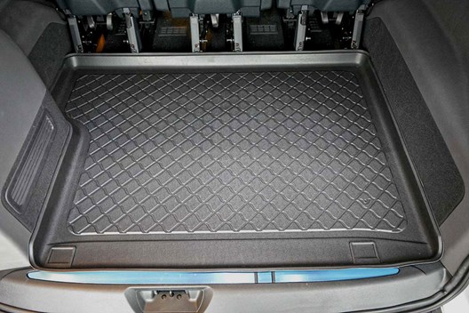 Premium Kofferraumwanne für Ford Tourneo Custom (L2) Facelift 2.2018- / für Modelle mit langem Radstand (L2) - hinter 3. Sitzreihe