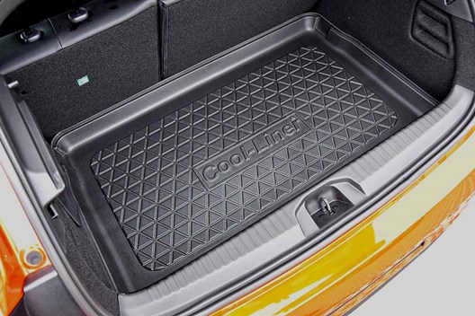 Premium Kofferraumwanne für Renault Clio V 5-türig 9.19- / für Clio V E-TECH Hybrid 7.19- / für Mitsubishi Colt VII 11.2023- / jeweils für Modelle MIT doppelten Ladeboden