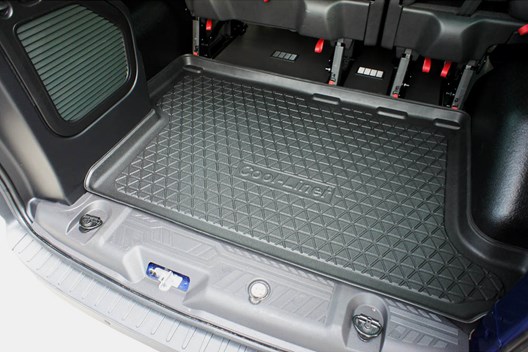 Premium Kofferraumwanne für Ford Transit Custom (L2) 1.2013- (auch Facelift ab 2018) / für Modelle mit langem Radstand (L2) - hinter 3. Sitzreihe