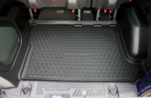 Premium Kofferraumwanne für Ford Transit Custom (L2) 1.2013- (auch Facelift ab 2018) / für Modelle mit langem Radstand (L2) - hinter 3. Sitzreihe
