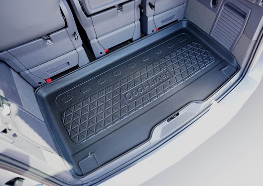 Premium Kofferraumwanne kompatibel mit VW T7 Multivan 10.2021- / für VW T7 Multivan eHybrid PHEV 10.2021- / FÜR MODELLE MIT LANGEM RADSTAND (L2) HINTER 3. SITZREIHE