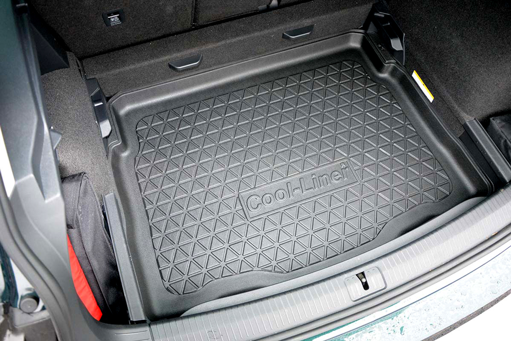 Kofferraummatte 2tlg mit Ladekantenschutz für VW Tiguan 2 AD1 Allspace 7- Sitzer