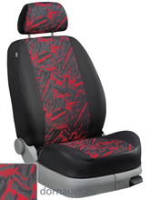 Passform-Sitzbezug Dessin Blues rot    