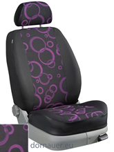Passform-Sitzbezug Dessin Rom violett