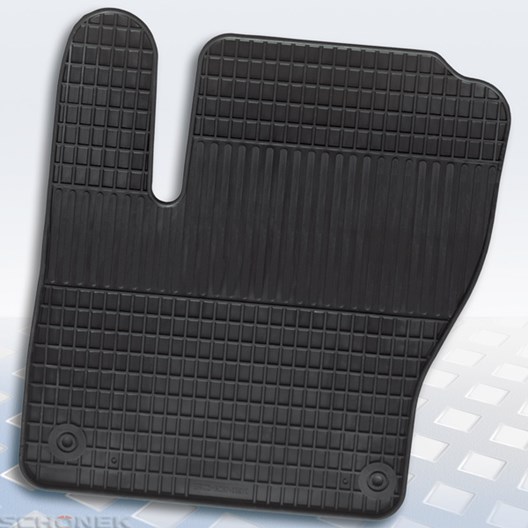 Fußmatten schwarz für Ford Focus III vorne links Detailansicht