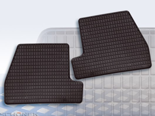 Fußmatten schwarz für Ford Focus III hinten Detailansicht