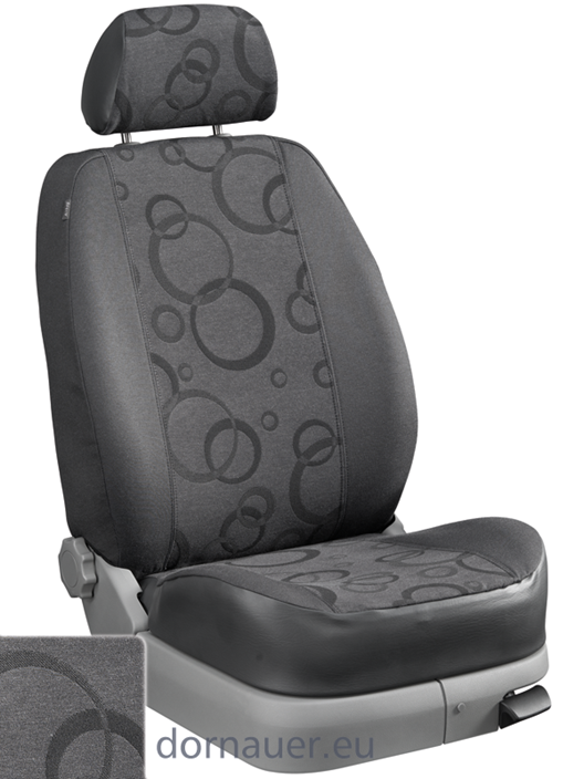 Passform-Sitzbezug Dessin Rom anthrazit
