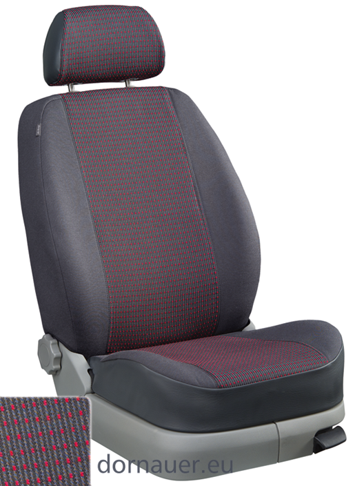 Passform-Sitzbezug Dessin Madrid rot