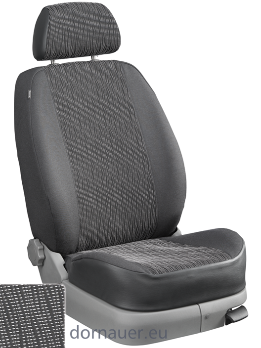 Passform-Sitzbezug Dessin Turin grau