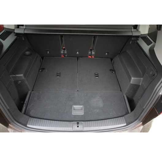 Kofferraumwanne für VW Touran II 9.2015- / 5-Sitzer und 7-Sitzer mit umgelegter 3. Reihe