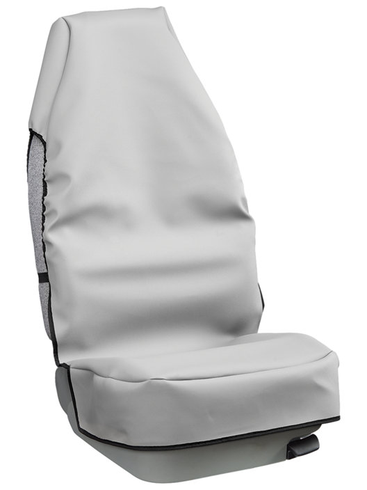 Kunstleder Sitzschoner mit Airbagausnehmung / grau