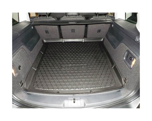 Premium Kofferraumwanne VW Sharan und Seat Alhambra 9.2010- / für 7-Sitzer 3. Reihe umgelegt (ergibt 5-Sitzer)