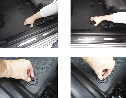 Premium Fußraumschalen für BMW 5er (F10/F11) 3.2010-6.2013 mit xDrive