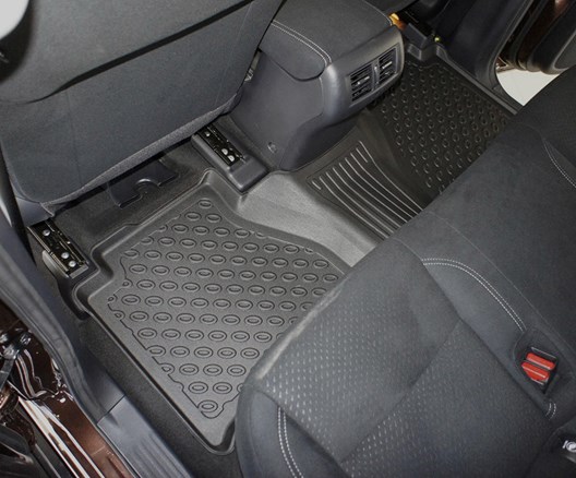 Premium Fußraumschalen für Nissan Navara (NP300) Double Cab 1.2016- / Renault Alaskan 9.2017-