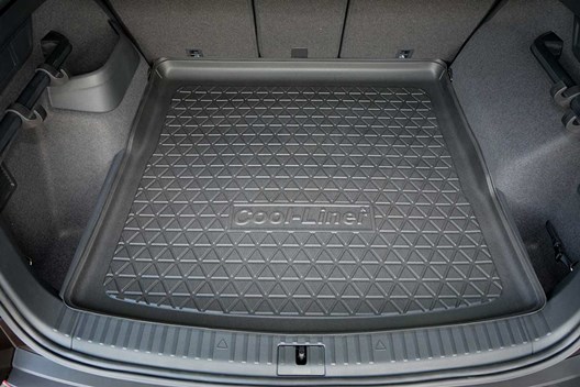 Premium Kofferraumwanne Skoda Kodiaq 3.2017- / 5-Sitzer -> passend für Modelle OHNE Varioboden sowie mit Varioboden in OBERSTER Position