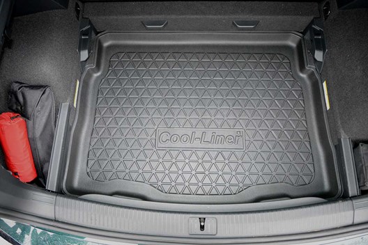 Premium Kofferraumwanne für VW Tiguan II 4.2016- / für Modelle MIT Varioboden in UNTERSTER Position (nicht passend für Modelle mit Reserverad)