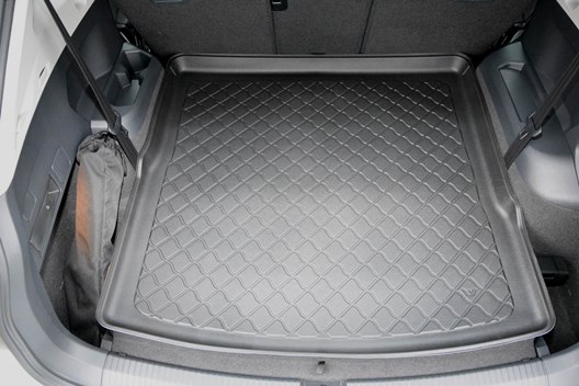 LITE Kofferraumwanne für VW Tiguan Allspace 11.2017- / Seat Tarraco 10.2018 / für 5-Sitzer MIT Varioboden auf oberer Position und 7-Sitzer mit umgelegter 3. Reihe