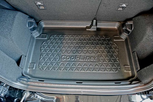 Premium Kofferraumwanne für Ford EcoSport III 2.2018- / für Modelle MIT Varioboden auf unterster Ebene sowie OHNE Varioboden