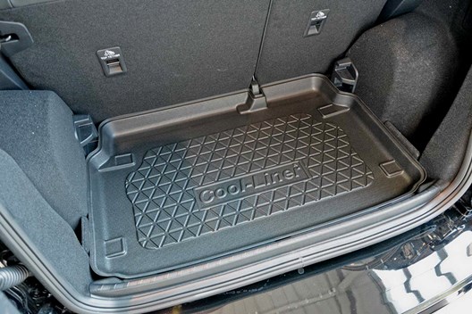 Premium Kofferraumwanne für Ford EcoSport III 2.2018- / für Modelle MIT Varioboden auf unterster Ebene sowie OHNE Varioboden