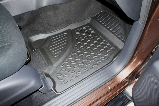 Premium Fußraumschalen für Mercedes X-Klasse (470) Double Cab 11.2017- / für Modelle ohne Feuerlöscher auf der Beifahrerseite