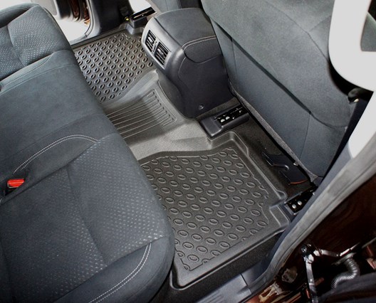Premium Fußraumschalen für Mercedes X-Klasse (470) Double Cab 11.2017- / für Modelle ohne Feuerlöscher auf der Beifahrerseite