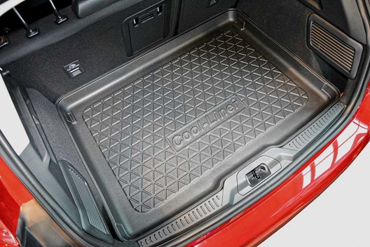 Premium Kofferraumwanne für Ford Focus IV Hatchback 9.2018- / für Modelle mit Varioboden auf höchster Ebene / oder Modelle mit VOLL-Reserverad