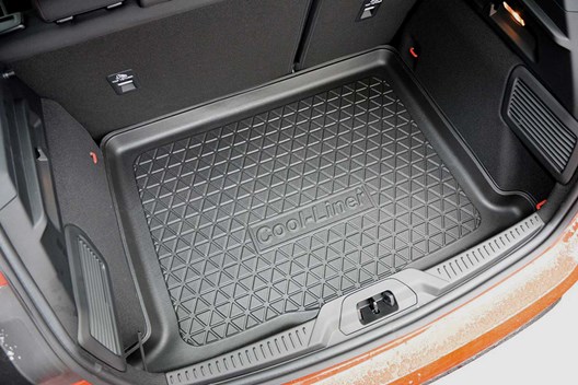 Premium Kofferraumwanne für Ford Focus IV Hatchback 9.2018- / für Modelle mit vertiefter Ladefläche / Modelle mit NOT-Reserverad