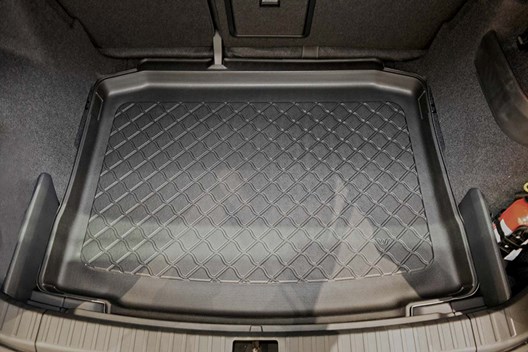 LITE Kofferraumwanne für Skoda Karoq 11.2017- / für Modelle OHNE Varioboden / oder Modelle mit NOT-Reserverad bzw. Pannenset (= vertiefte Ladefläche)