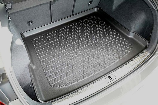 Premium Kofferraumwanne für Audi Q3 (F3) 11.2018- / für Modelle mit erhöhter Ladefläche (= Varioboden in oberer Position)
