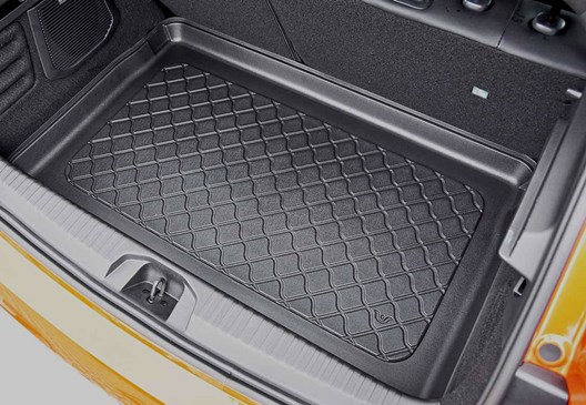 LITE Kofferraumwanne für Renault Clio V 5-türig 9.19- / für Clio V E-TECH Hybrid 7.19- / für Mitsubishi Colt VII 11.2023- / jeweils für Modelle MIT doppelten Ladeboden