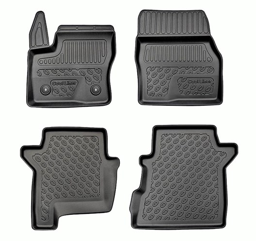 Premium Fußraumschalen für Ford Tourneo Connect 1.2014- (auch für Facelift ab 1.2018)