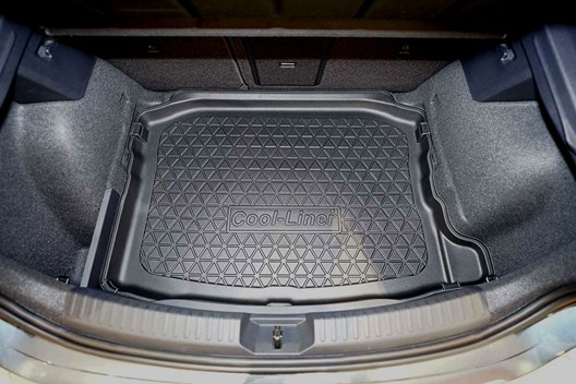 Premium Kofferraumwanne für Seat Leon IV (KL) Hatchback 3.2020- / FÜR MODELLE OHNE VARIOBODEN ( = VERTIEFTE LADEFLÄCHE)