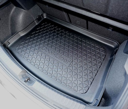 Premium Kofferraumwanne für Seat Leon IV (KL) Hatchback 3.2020- / für Seat Leon IV (KL) Hatchback Hybrid mHEV (KL) / FÜR MODELLE MIT VARIOBODEN AUF HÖCHSER EBENE