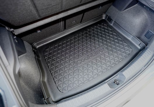 Premium Kofferraumwanne für Seat Leon IV (KL) Hatchback 3.2020- / für Seat Leon IV (KL) Hatchback Hybrid mHEV (KL) / FÜR MODELLE MIT VARIOBODEN AUF HÖCHSER EBENE