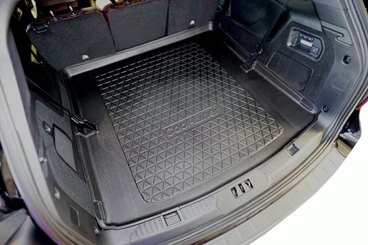 Premium Kofferraumwanne für Ford Explorer VI Plug-in-Hybrid 1.2020- / FÜR 7-SITZER MIT UMGELEGTER 3. REIHE