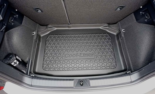 Premium Kofferraumwanne für Audi A1 (GB) Sportback 7.2018- / für Modelle OHNE Varioboden (= vertiefte Ladefläche)