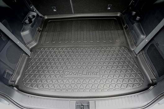 Premium Kofferraumwanne für Toyota Highlander IV Hybrid 1.2021- / FÜR 7-SITZER MIT UMGELEGTER 3. REIHE (ERGIBT 5-SITZER)