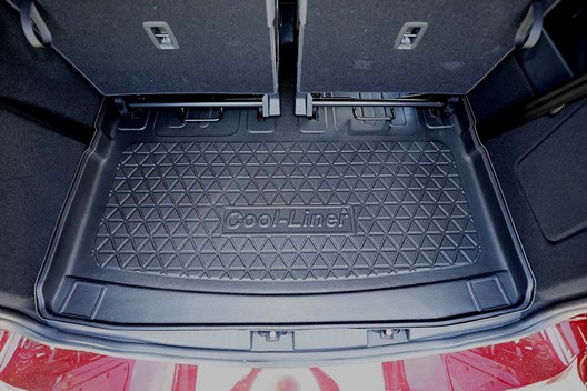 Premium Kofferraumwanne für VW Caddy MAXI V 11.2020- / FÜR 5-SITZER UND 7-SITZER HINTER 2. (ZWEITER) REIHE