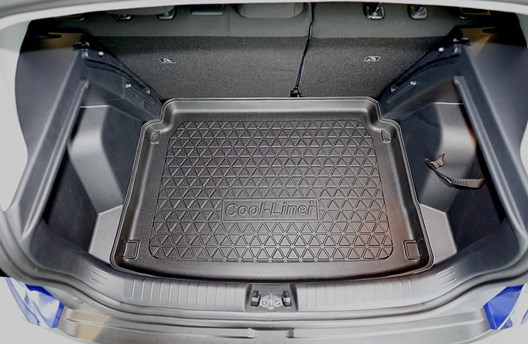Premium Kofferraumwanne für Hyundai Bayon 5.2021- / FÜR MODELLE OHNE DOPPELTEN LADEBODEN (= VERTIEFTE LADEFLÄCHE)