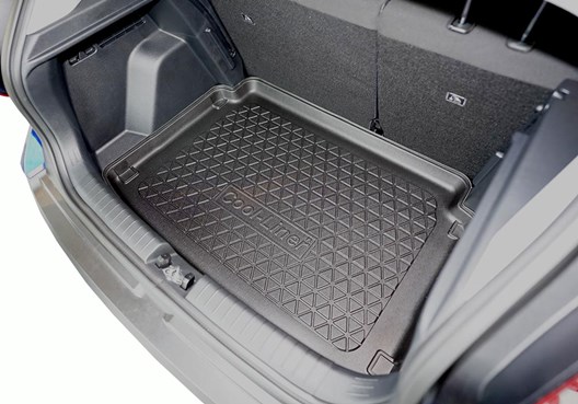 Premium Kofferraumwanne für Hyundai Bayon 5.2021- / FÜR MODELLE OHNE DOPPELTEN LADEBODEN (= VERTIEFTE LADEFLÄCHE)