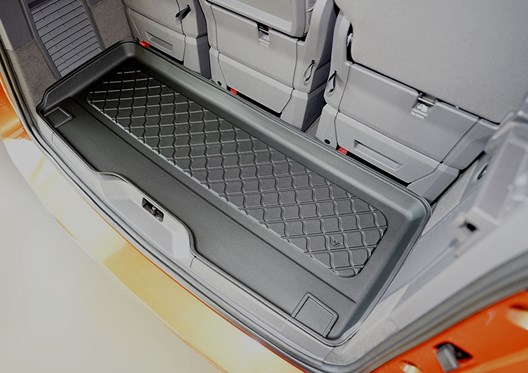 LITE Kofferraumwanne für VW T7 Multivan 10.2021- / für VW T7 Multivan eHybrid PHEV 10.2021- / FÜR MODELLE MIT KURZEM RADSTAND (L1) HINTER 3. SITZREIHE