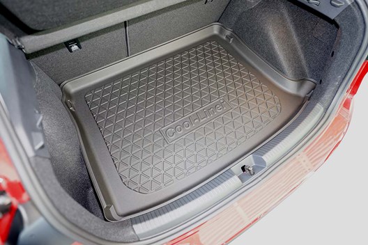 Premium Kofferraumwanne kompatibel mit VW Taigo (CS) 9.2021- / FÜR MODELLE MIT VARIOBODEN AUF HÖCHSTER EBENE