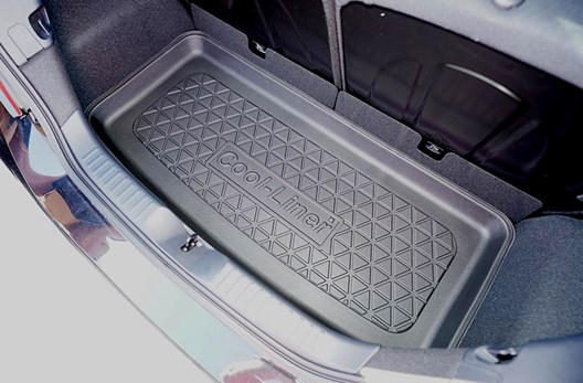 Premium Kofferraumwanne kompatibel mit Toyota Aygo X 4.2022- / FÜR MODELLE MIT SUBWOOFER (MIT JBL Premium-Soundsystem)