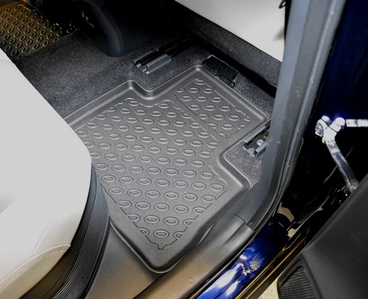 Premium Fußraumschalen kompatibel mit Toyota RAV4 V (auch Hybrid) 1.2019- / FÜR MODELLE MIT SCHALTGETRIEBE