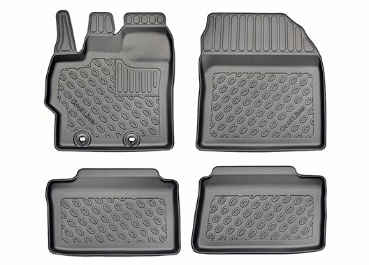 Premium Fußraumschalen für Toyota Yaris IV (XP21) Verbrenner 11.2020- / für Toyota Yaris IV (XP21) Hybrid 9.2020- / für Toyota Yaris Cross 9.2021- / für Mazda 2 Hybrid 3.2022-