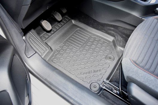 Premium Fußraumschalen kompatibel mit Peugeot 2008 II 1.2020- / kompatibel mit Citroen C4 III 12.2020- / kompatibel mit Citroen C4 X 10.2022- / jeweils NUR für Verbrenner-Modelle