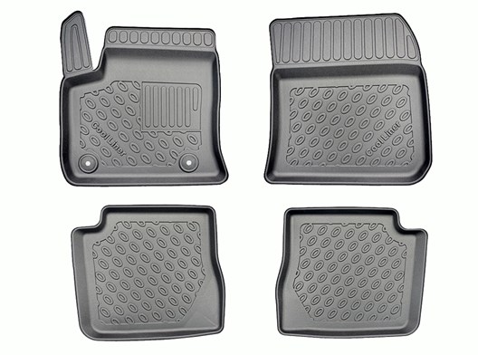 Premium Fußraumschalen kompatibel mit Peugeot e-2008 8.2020- / kompatibel mit Citroen e-C4 III 12.2020- / kompatibel mit Citroen e-C4 X 10.2022- / NUR für ELEKTRO-Modelle